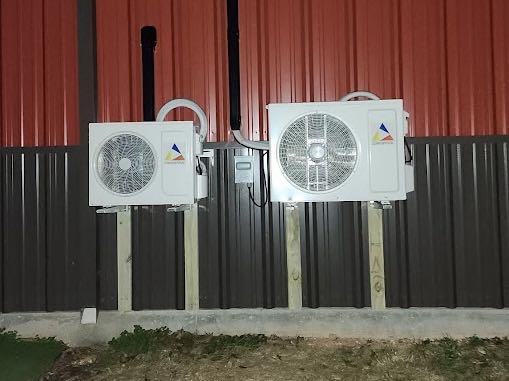 Two Mini Split Units on a building